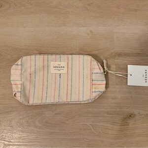 Sézane Striped Toiletry Pouch